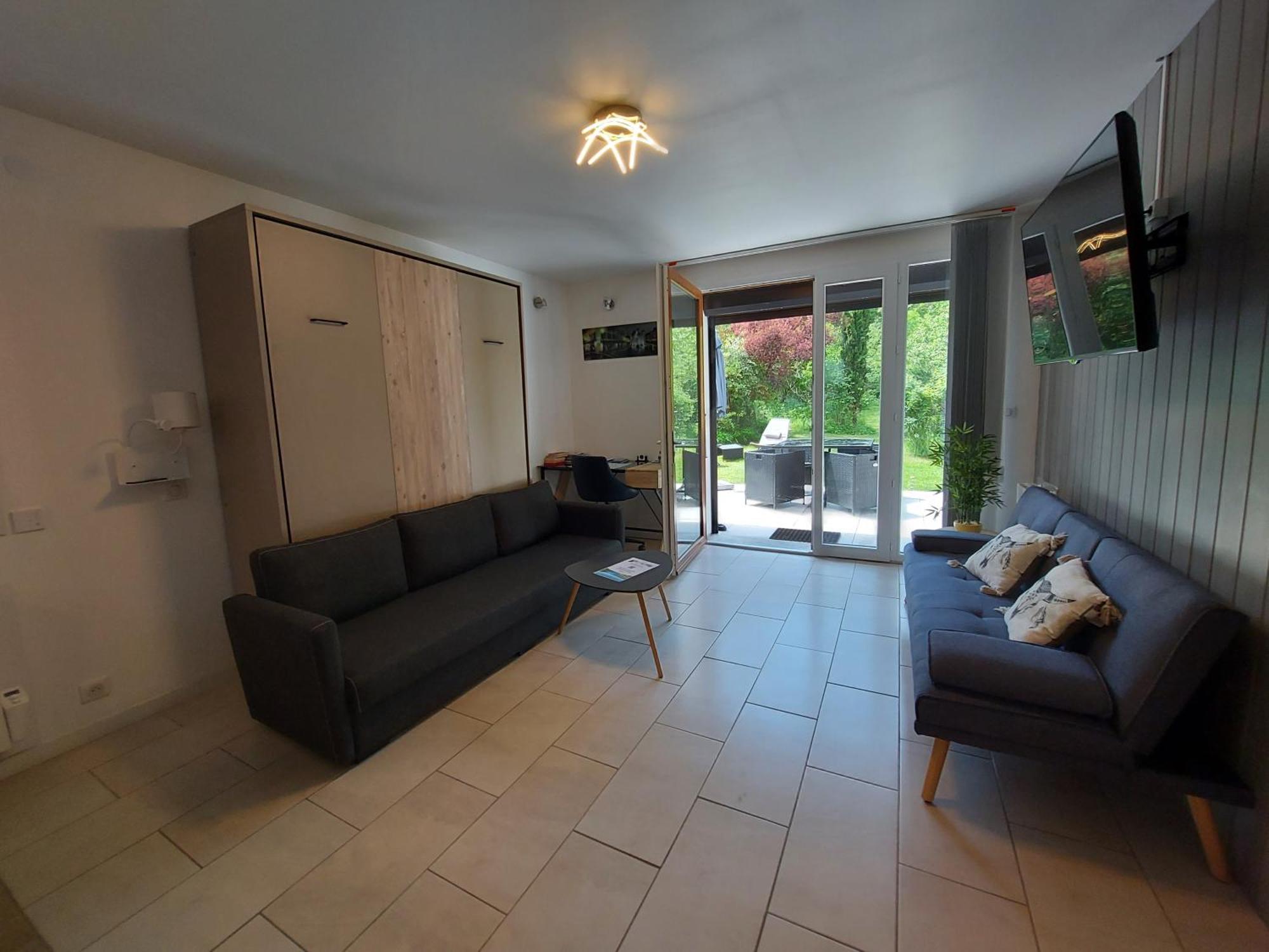 Rare, Cosy Studio Terrasse Au Coeur De St-Jorioz Сен-Жорьо Экстерьер фото